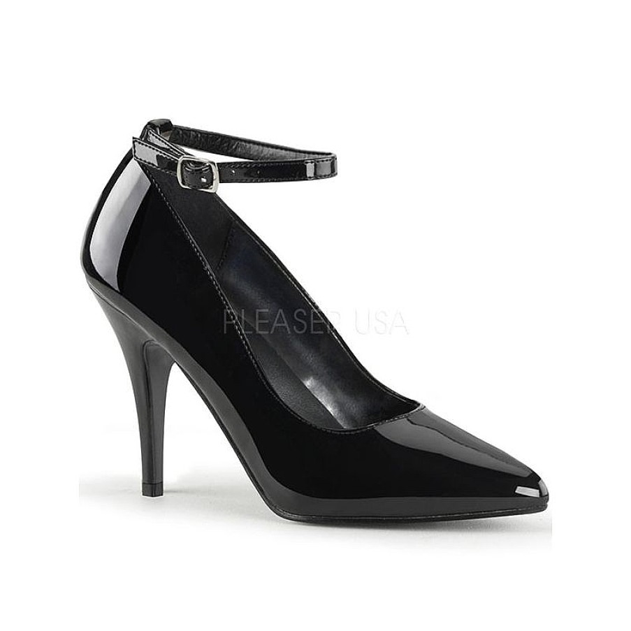 Escarpin La Boutique du Haut Talon Escarpins Noirs Vernis Bride